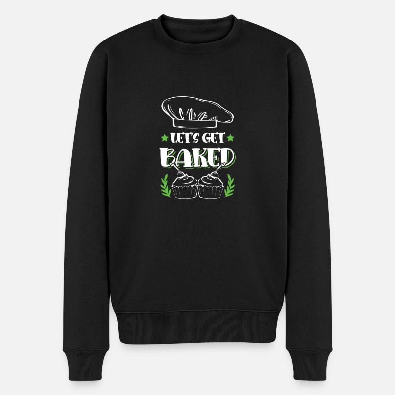 Lets get Baked - Männer Premium Bio Pullover - Schwarz