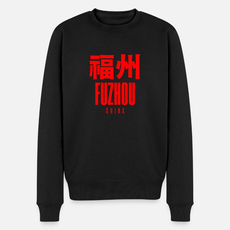 Fuzhou, Chine - Pull Premium bio Homme - noir