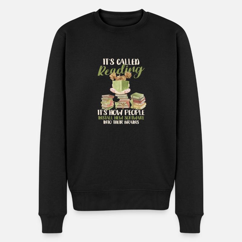 Das nennt man Lesen - so installieren Menschen - Männer Premium Bio Pullover - Schwarz
