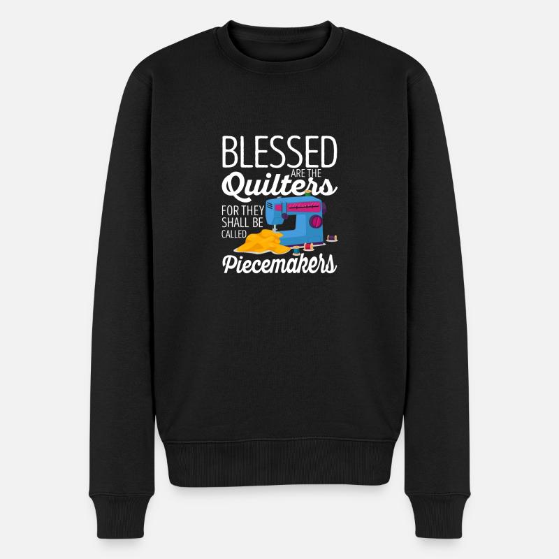 Heureux les courtepointes - Pull Premium bio Homme - noir