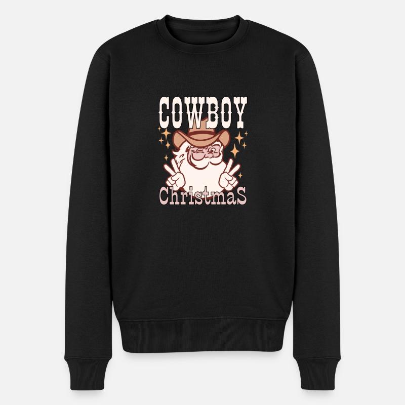 Noël des cow-boys - Pull Premium bio Homme - noir