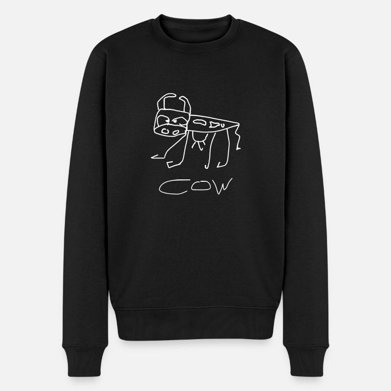 Vache - Pull Premium bio Homme - noir