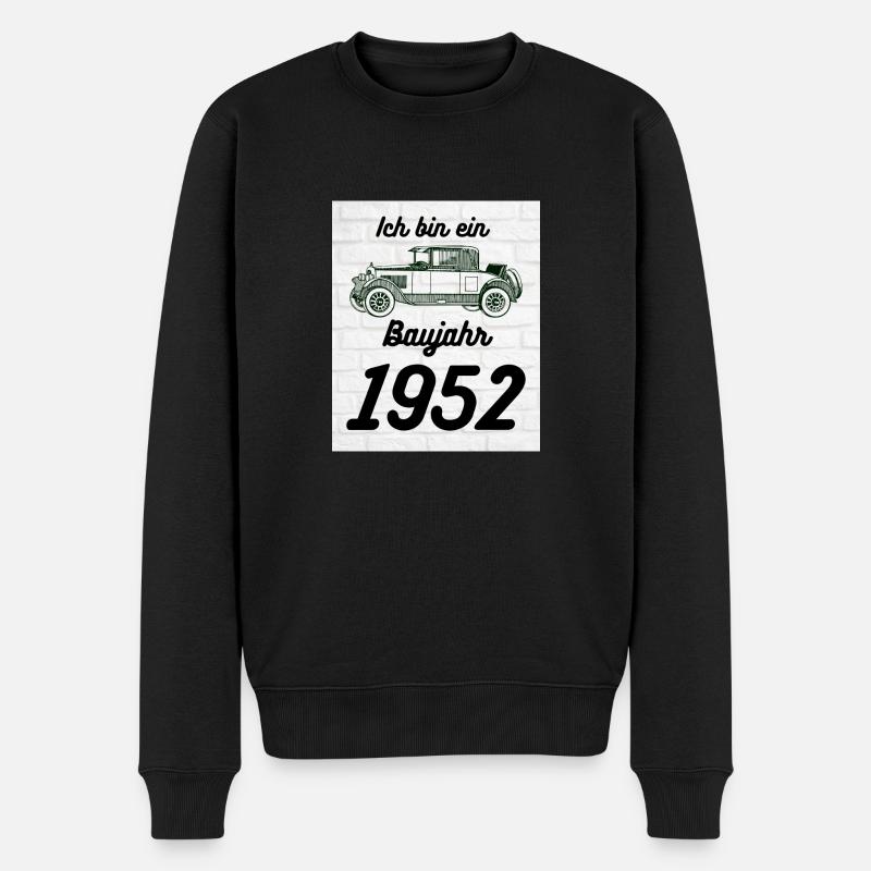 Oldtimer 1952 - Männer Premium Bio Pullover - Schwarz