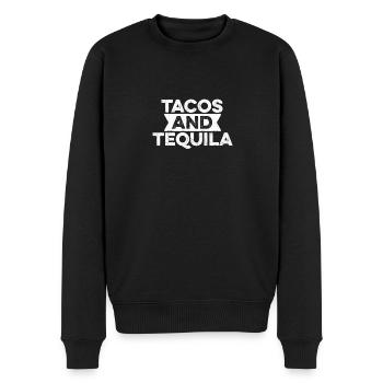 Tacos Tequila T-Shirt Drôle Boisson Alcoolisée Mexicaine - Pull Premium bio Homme - noir - Devant - Nico (187cm)