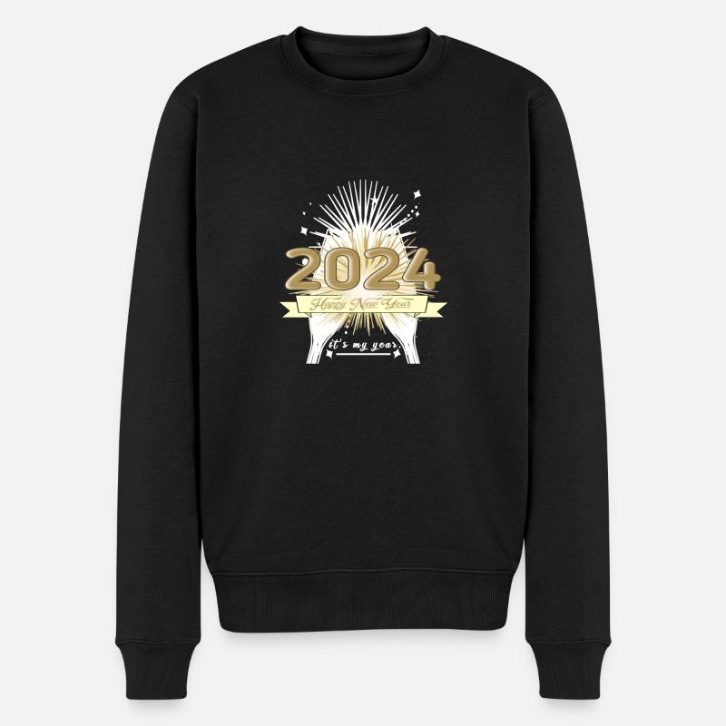 Nouvel An 2024 - Pull Premium bio Homme - noir