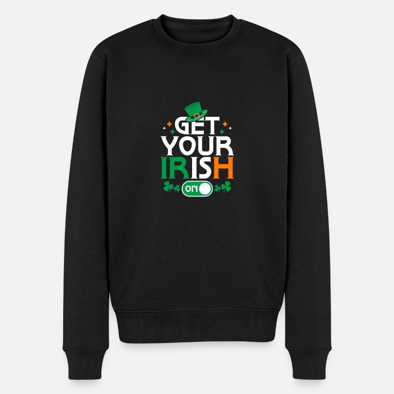 Get Your Irish On - Männer Premium Bio Pullover - Schwarz