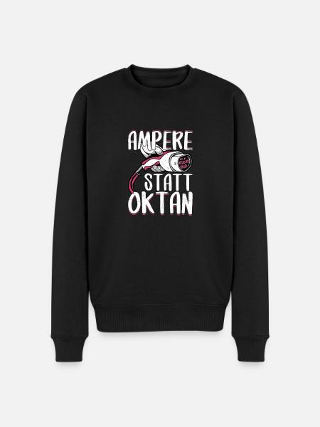 Ampere Statt Oktan - Männer Premium Bio Pullover - Schwarz