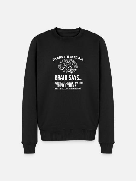 Pensionist Pensionist Pensionist Ældre - Økologisk premium-sweatshirt til mænd - sort