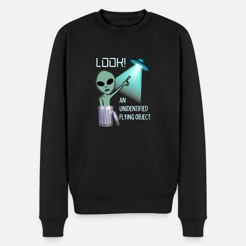 Regarder UFO - Pull Premium bio Homme - noir