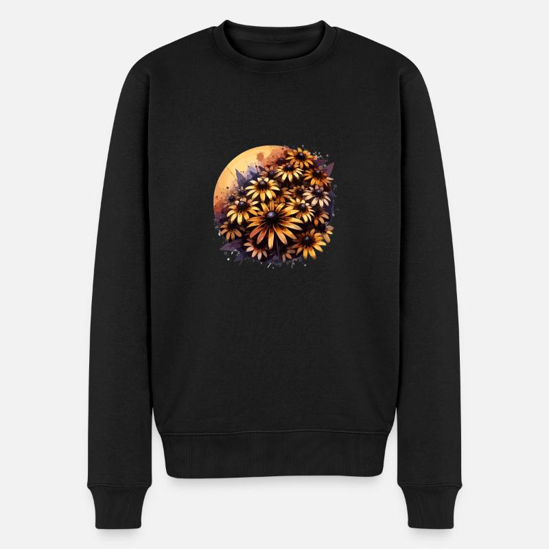 Schwarzäugige Susannen gezeichnet - Männer Premium Bio Pullover - Schwarz