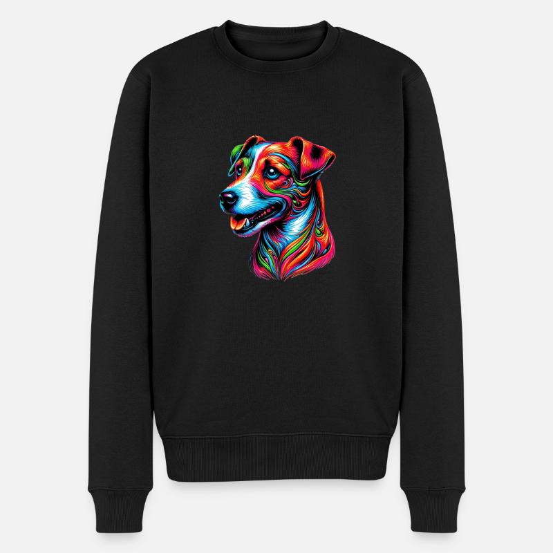 Chien Jack Russell Terrier - Pull Premium bio Homme - noir