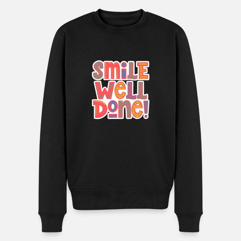 Souriez bien ! - Pull Premium bio Homme - noir