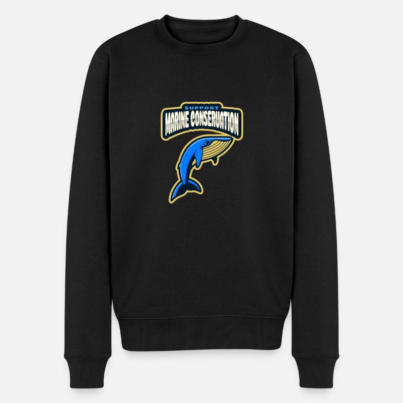 Marine Conservation - Pull Premium bio Homme - noir