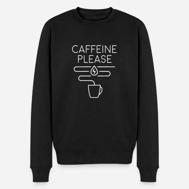 CaféineS'il vous plaît - Pull Premium bio Homme - noir