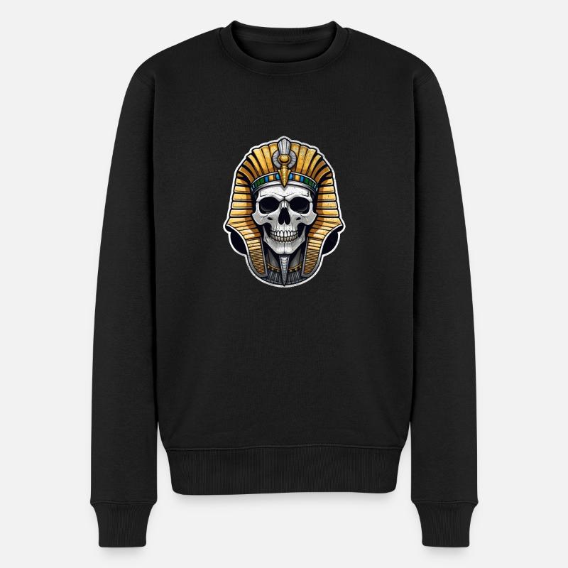 Pharao - Mumie - Ägypten - Männer Premium Bio Pullover - Schwarz