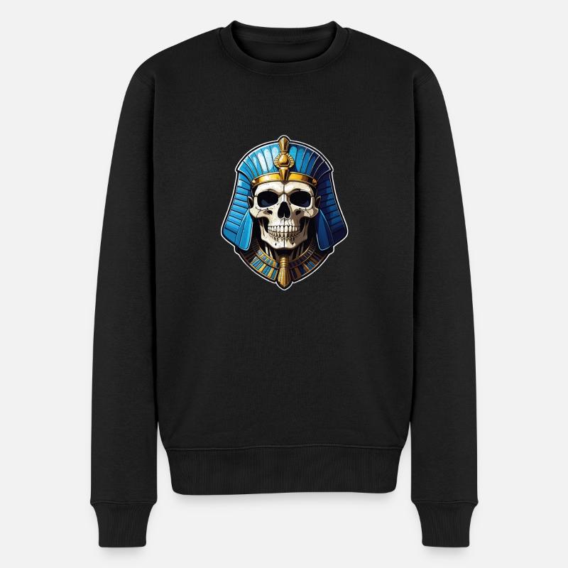 Pharao - Mumie - Ägypten - Männer Premium Bio Pullover - Schwarz