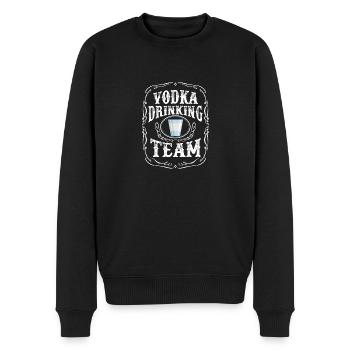 Vodka Drinking Team Boisson alcoolisée distillée - Pull Premium bio Homme - noir - Devant - Nico (187cm)