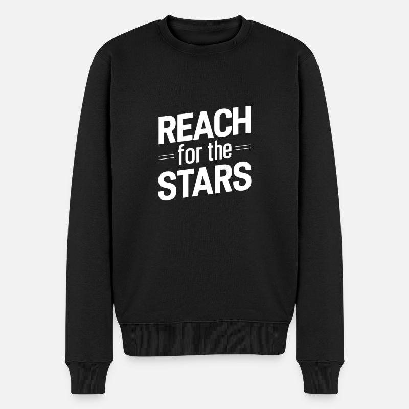 ATTEIGNEZ LES ÉTOILES - Pull Premium bio Homme - noir