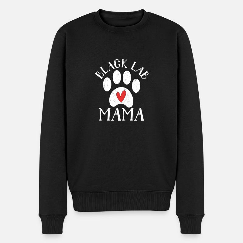 Black Lab Mama Labrador Retriever Owner - Männer Premium Bio Pullover - Schwarz