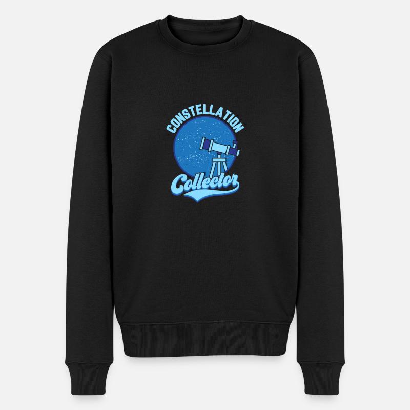 Constellation Collector Astronomy Telescope Starga - Männer Premium Bio Pullover - Schwarz