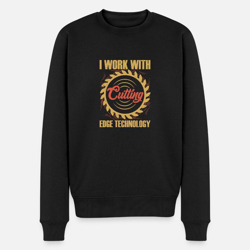 Menuiserie Tech Guru - Travailler avec les meilleurs - Pull Premium bio Homme - noir