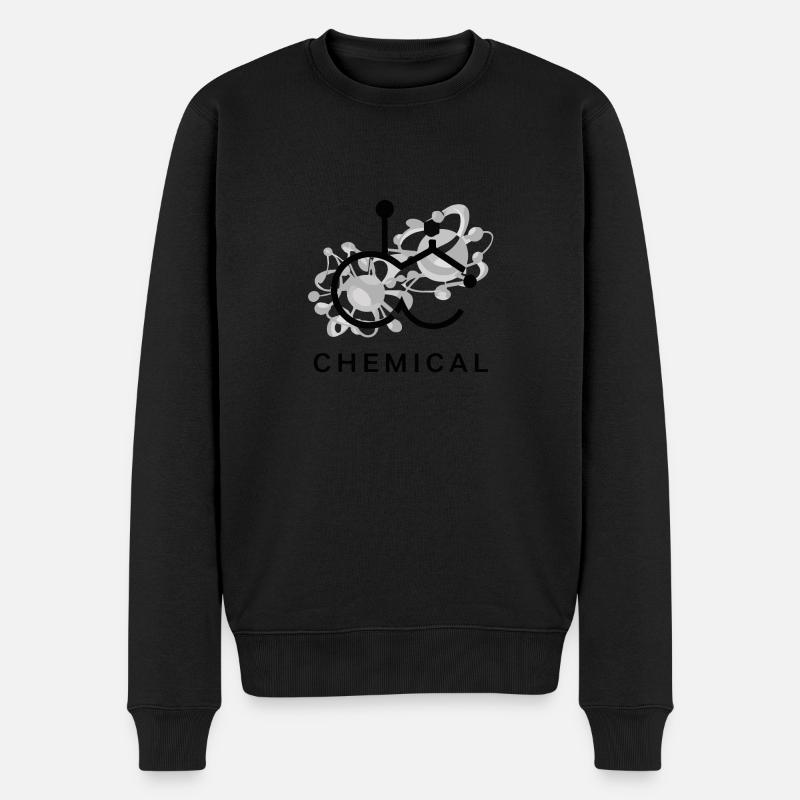 CHEMIE - Männer Premium Bio Pullover - Schwarz