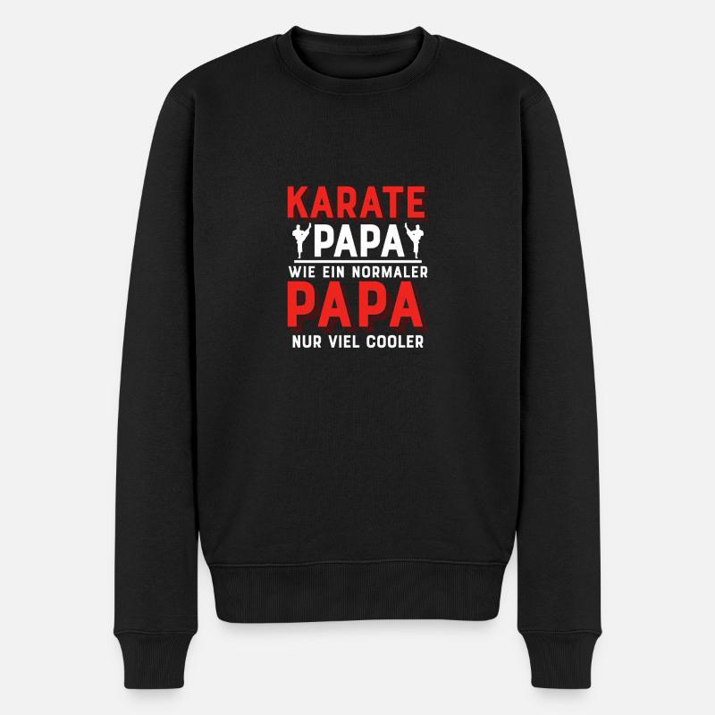 Karaté Papa Karatéka Arts Martiaux - Pull Premium bio Homme - noir