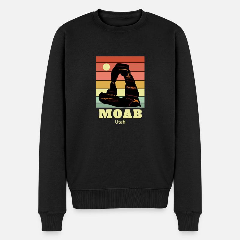 Moab Utah - Männer Premium Bio Pullover - Schwarz