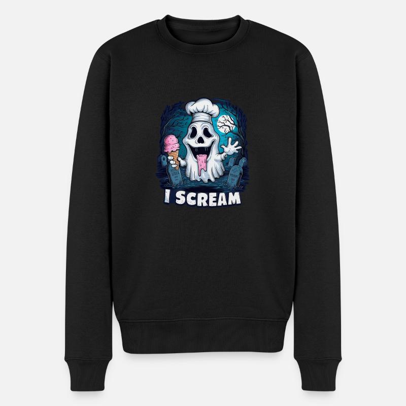fantome - glace et humour - Pull Premium bio Homme - noir