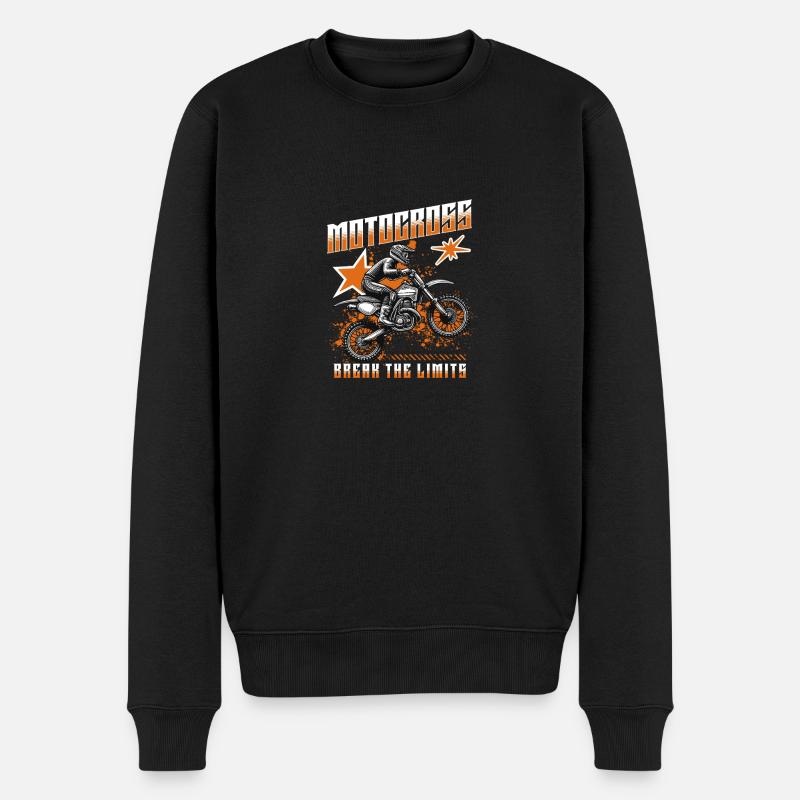 Le motocross brise les limites - Pull Premium bio Homme - noir