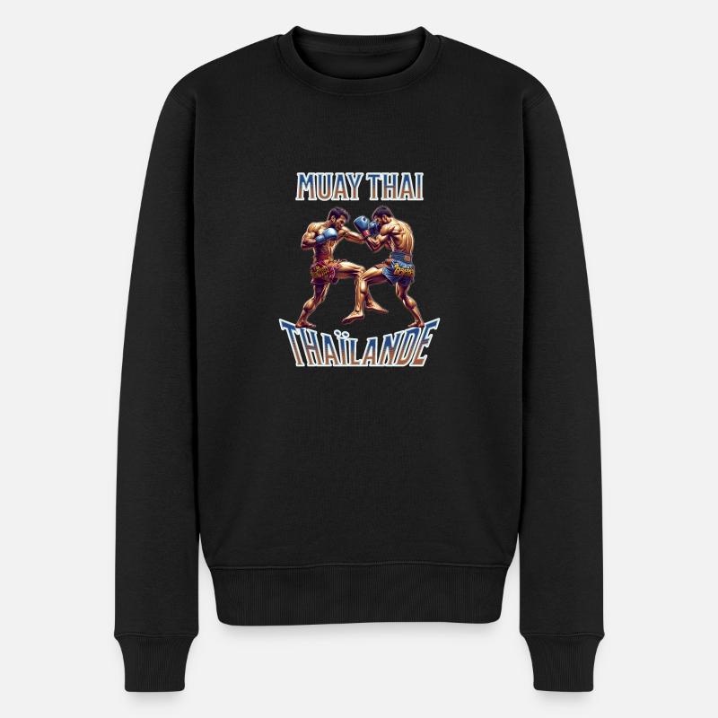 Muay thai , Boxe thaïlandaise - Pull Premium bio Homme - noir
