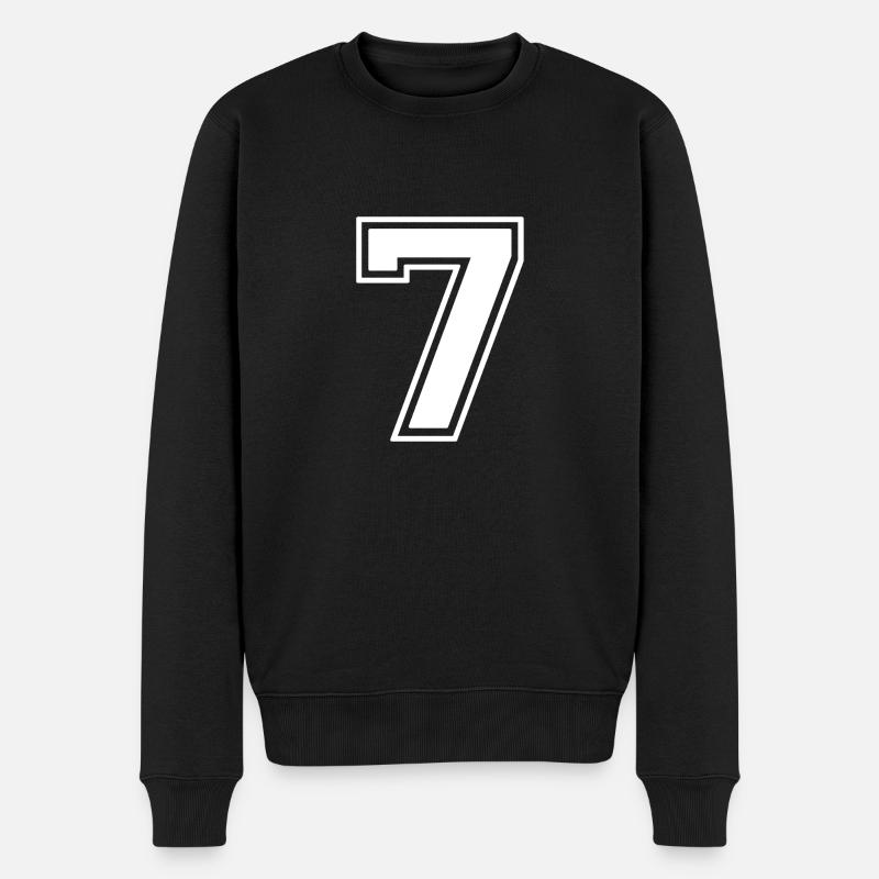 Numéro 7 - Pull Premium bio Homme - noir