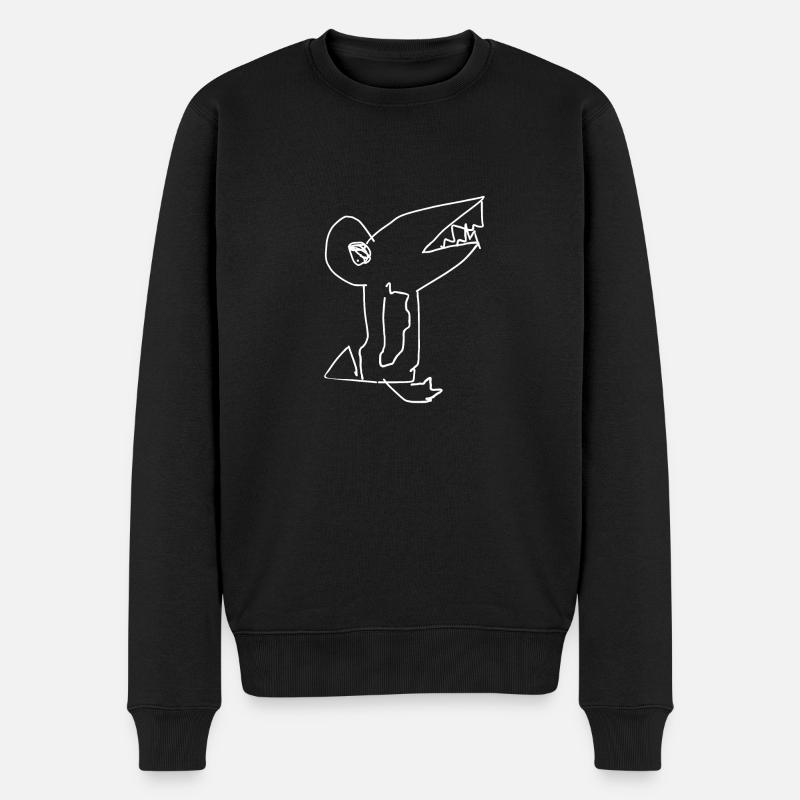 Oiseau Animal Drôle - Pull Premium bio Homme - noir