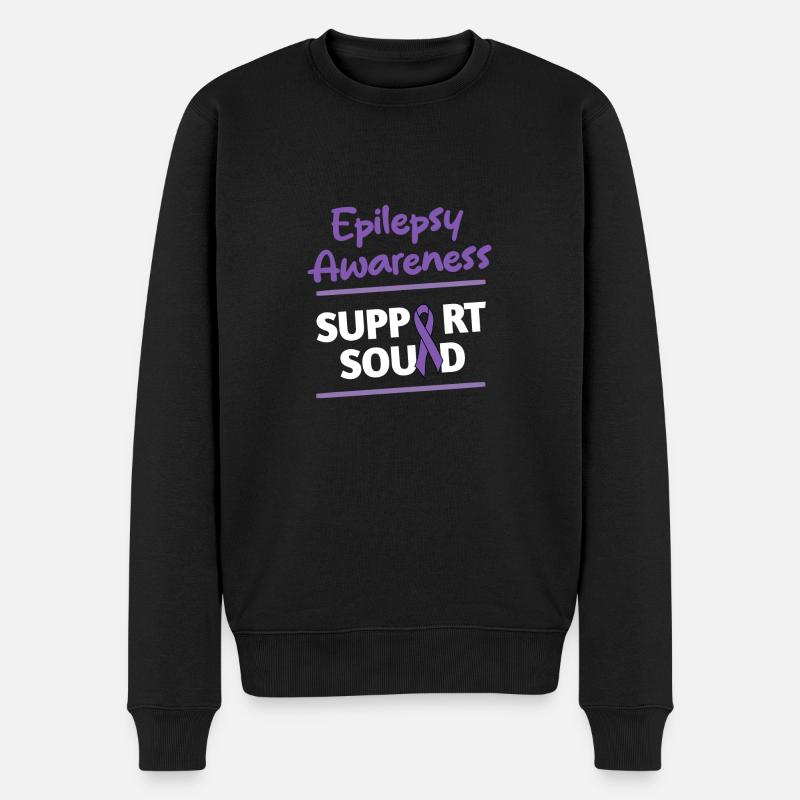 Épilepsie - Pull Premium bio Homme - noir