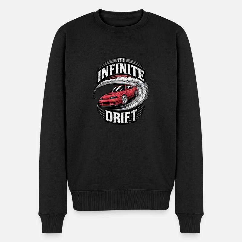 infinite drift - course voiture - Pull Premium bio Homme - noir