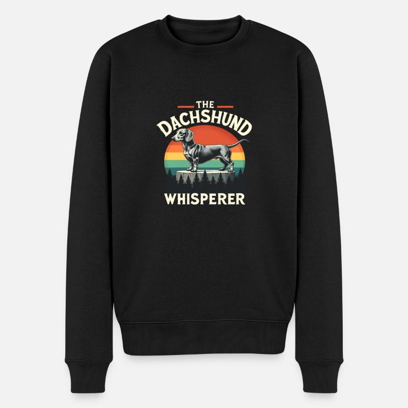 DER DACKEL - Männer Premium Bio Pullover - Schwarz