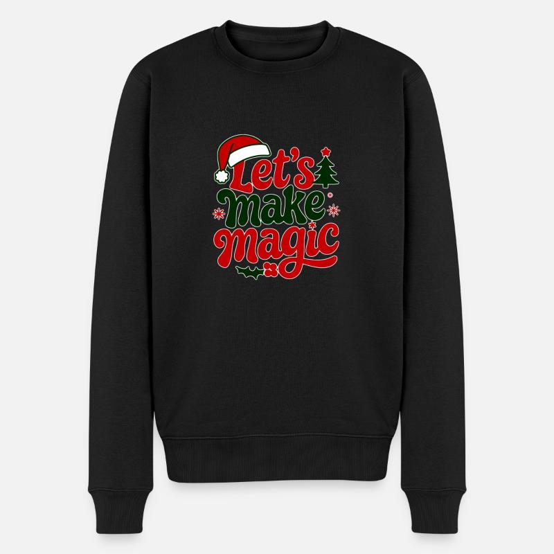 magie de noel - Pull Premium bio Homme - noir