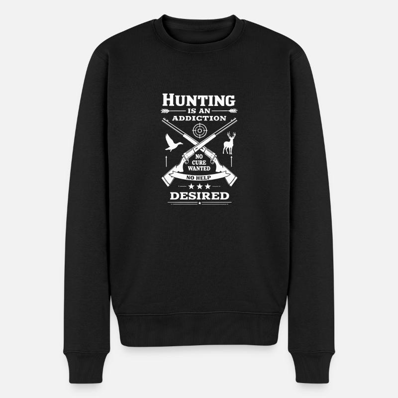 KEINE HEILUNG - Männer Premium Bio Pullover - Schwarz