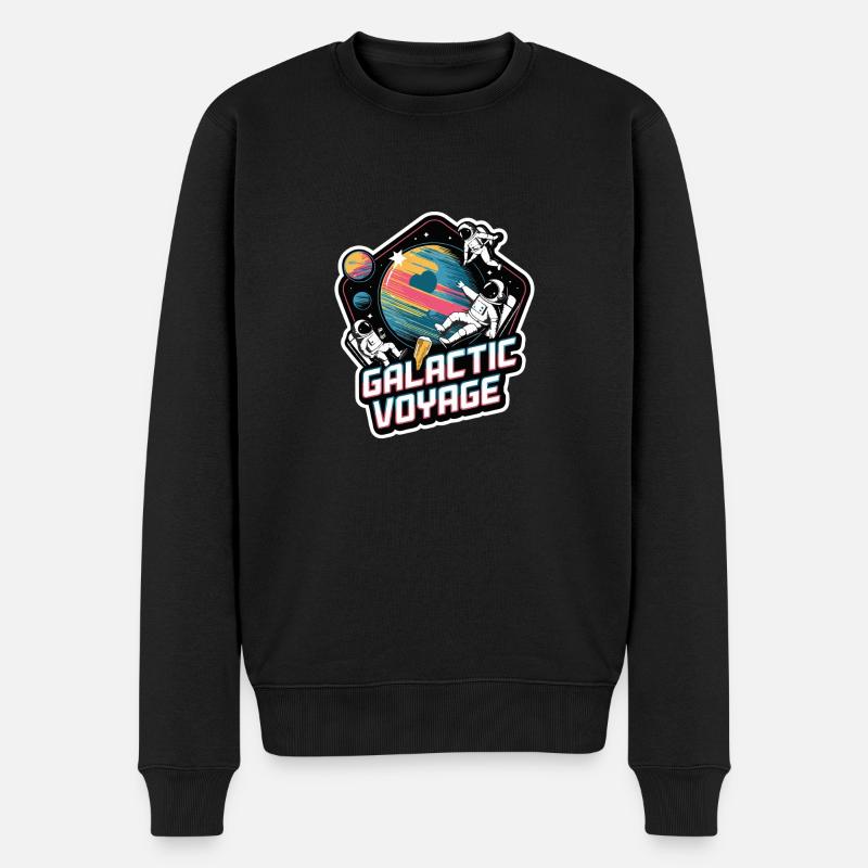 VOYAGE GALACTIQUE - Pull Premium bio Homme - noir