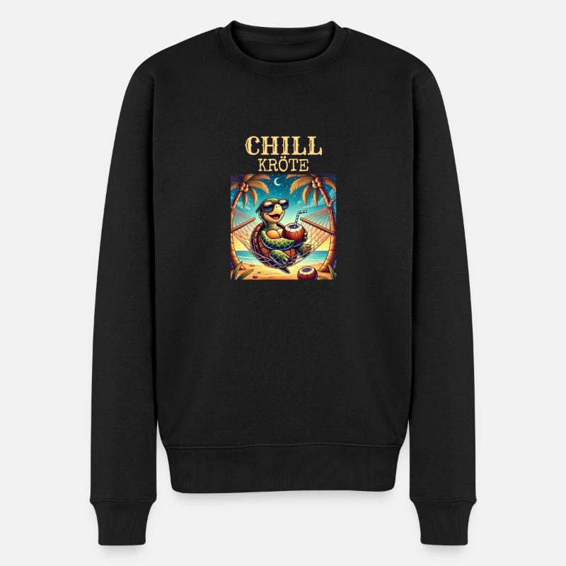 CHILL Crapaud - Pull Premium bio Homme - noir
