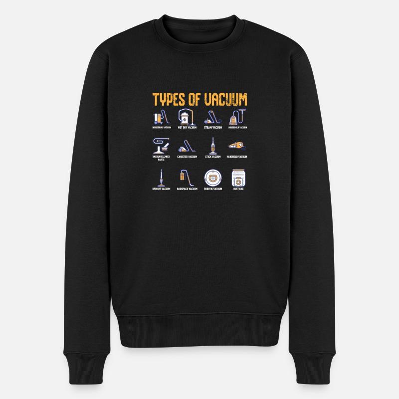 Arten von Staubsaugern - Männer Premium Bio Pullover - Schwarz