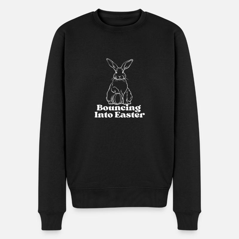 Bouncing into Easter - Men's Premium Organic Jumper - black