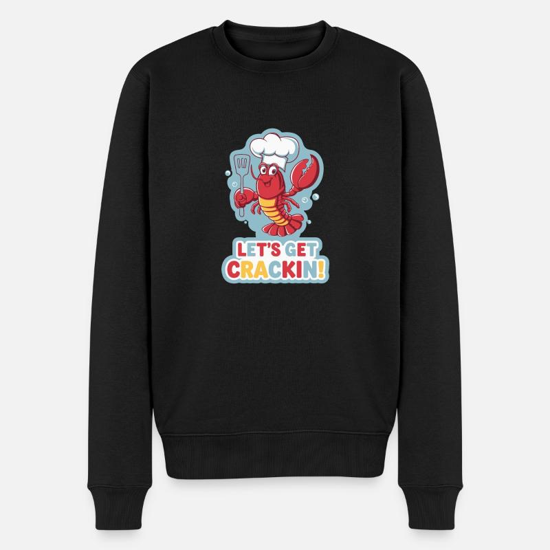 LASS UNS LOSLEGEN - Männer Premium Bio Pullover - Schwarz
