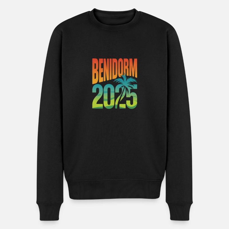 Benidorm 2025 - Männer Premium Bio Pullover - Schwarz