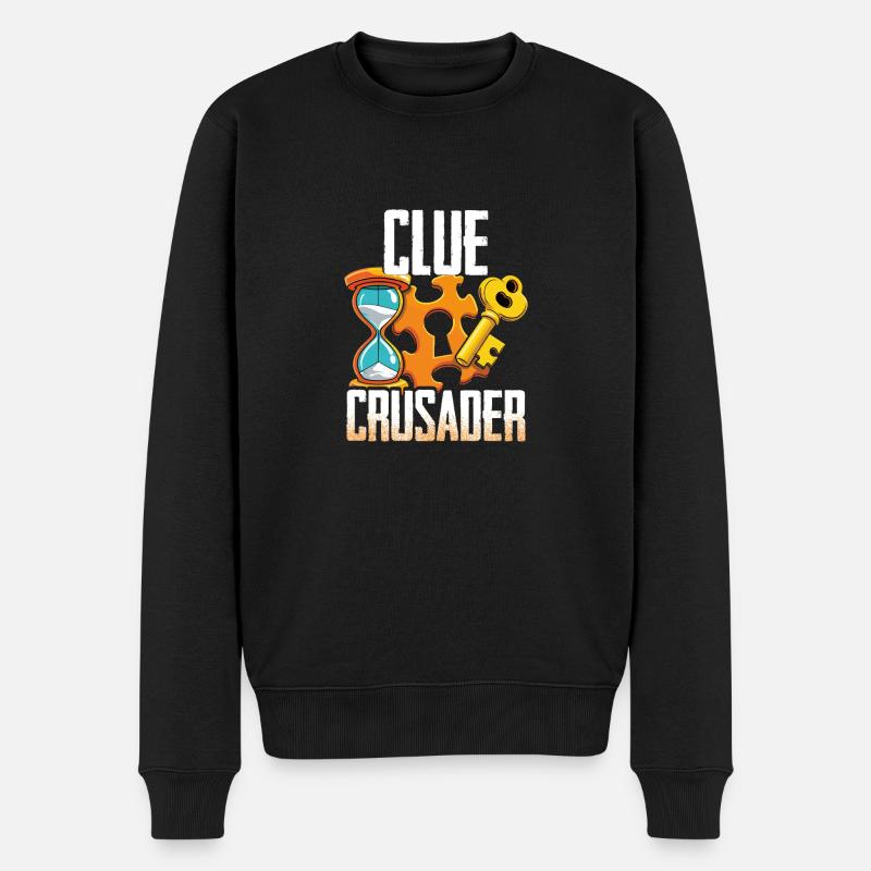 Escape Room Clue Crusader - Pull Premium bio Homme - noir