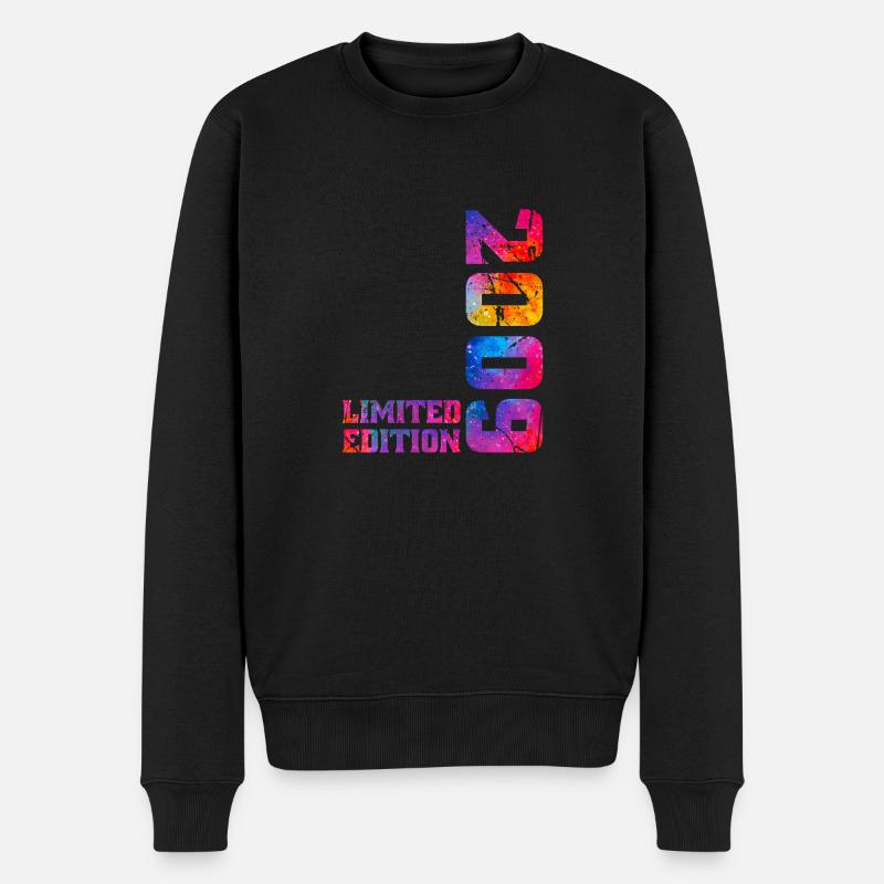 16 Jahre alt im Jahr 2009 16. Geburtstag Junge Mädchen - Männer Premium Bio Pullover - Schwarz