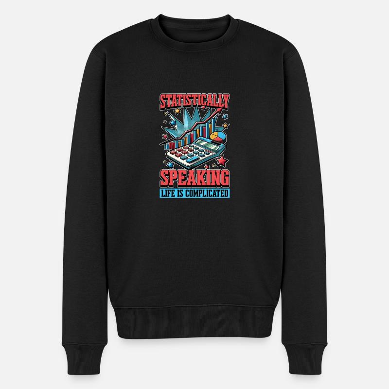 Statistically Speaking Data Scientist Statistician - Männer Premium Bio Pullover - Schwarz