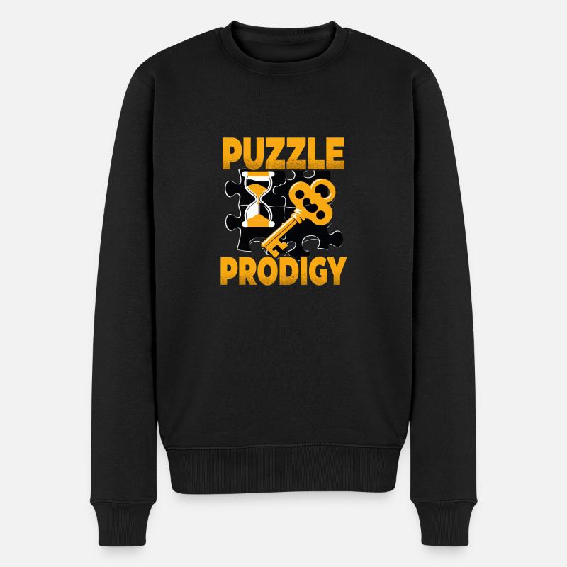 Escape Room - Männer Premium Bio Pullover - Schwarz