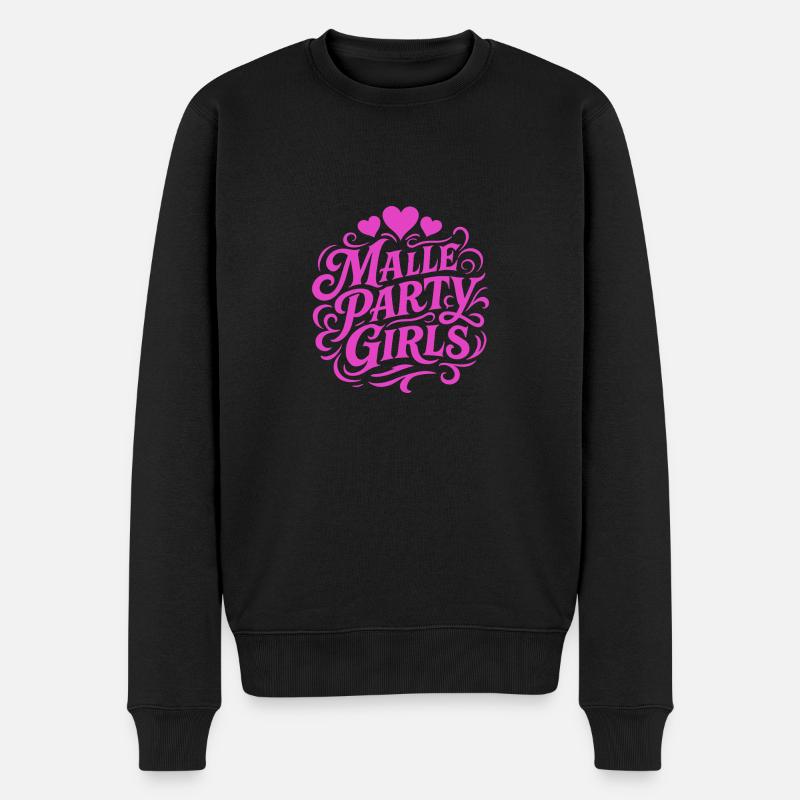Malle Party Mädels - Männer Premium Bio Pullover - Schwarz