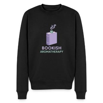 Buch Sniffer Reader -duftstolz Old Seiten Aroma - Männer Premium Bio Pullover - Schwarz - Vorne - Nico (187cm)